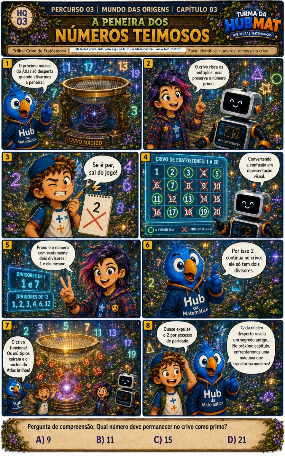 Mini Aventura 03: A Peneira dos Números Teimosos